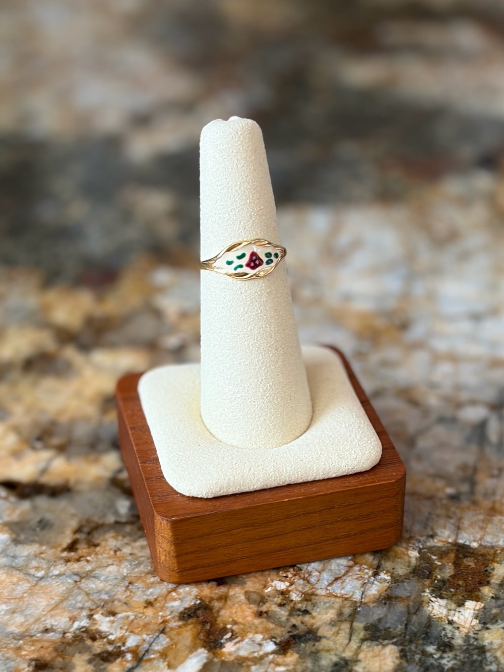 Dainty Fairycore Mushroom Ring